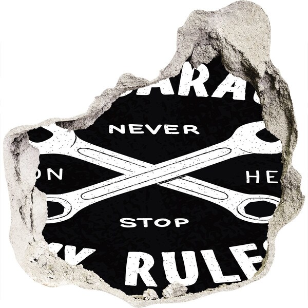 Fototapeta díra na zeď Workshop o pravidlech