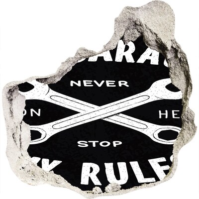 Fototapeta díra na zeď Workshop o pravidlech