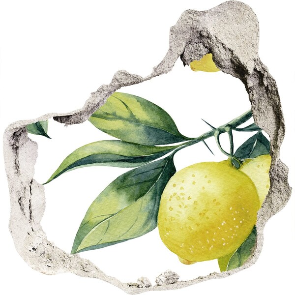 Samolepící nálepka beton Citronová zahrada