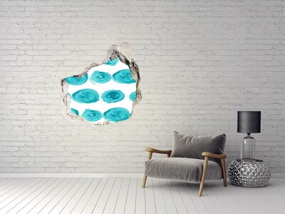 Fotoobraz díra na stěnu nálepka Tyrkysové vody v díře