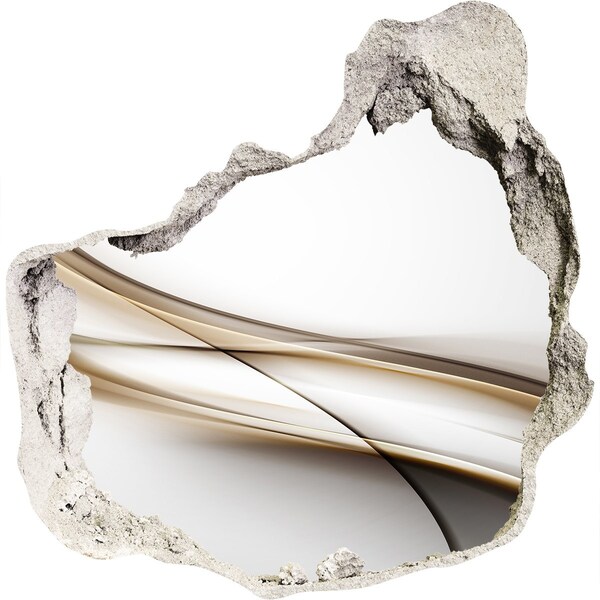 Samolepící díra zeď 3D Abstraktní prostor za zdí