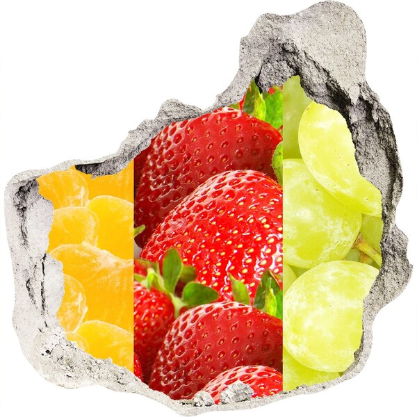 Samolepící nálepka beton Ovocný ráj za zdí