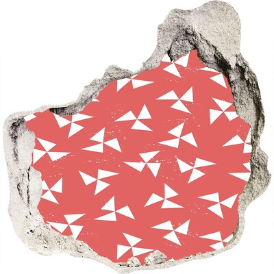 Fotoobraz díra na stěnu Vzor v červeném odstínu