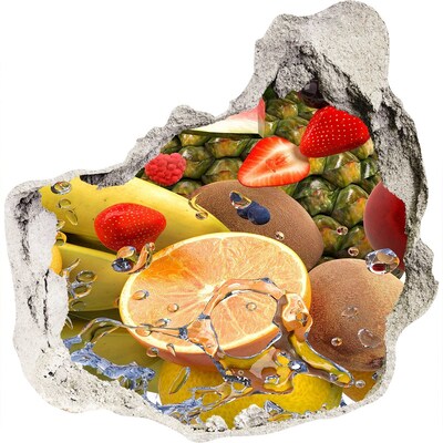 Samolepící nálepka beton Ovocný ráj za zdí