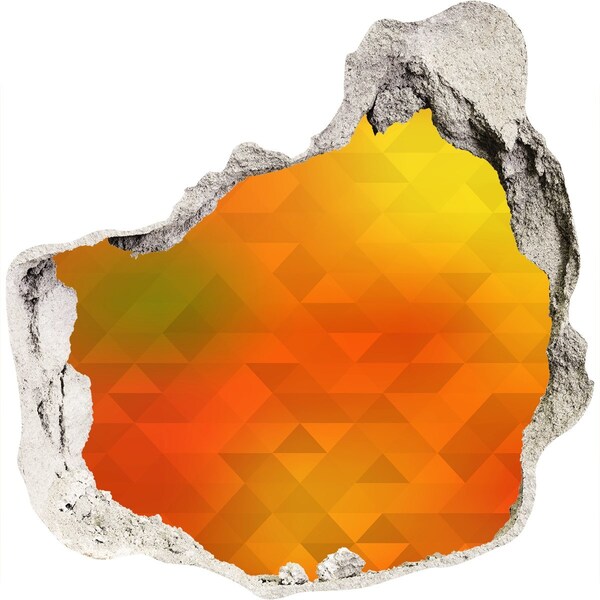 Samolepící díra zeď Ohnivá trhlina ve zdi