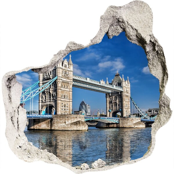 Fototapeta díra na zeď 3D Tower Bridge v Londýně