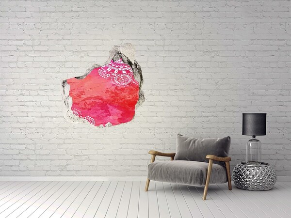 Samolepící díra zeď 3D Ornamenty