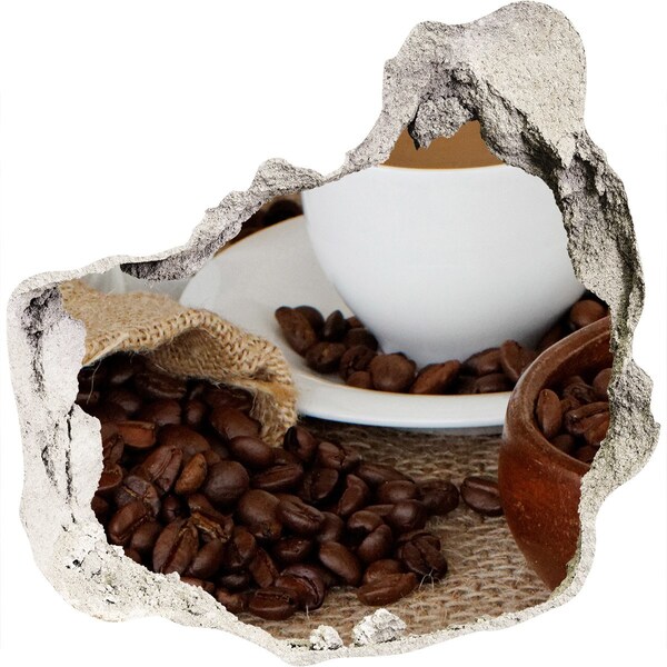 Samolepící nálepka beton Káva v pohodlí domova