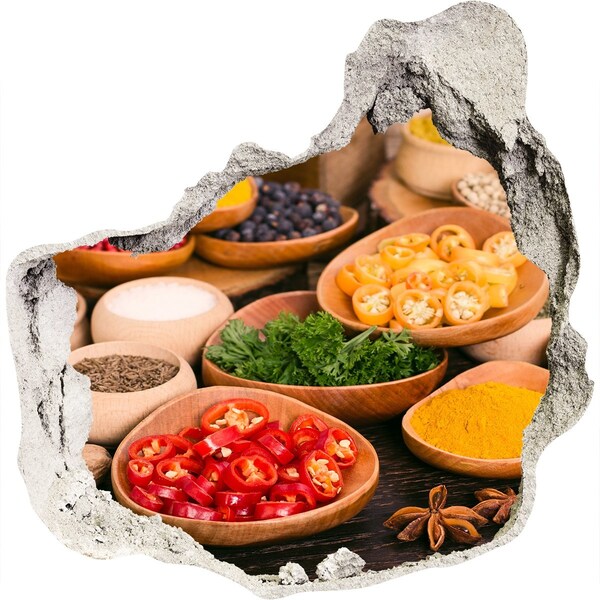 Samolepící nálepka Kuchyně plná koření