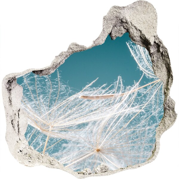 Samolepící díra nálepka Květinové sny za zdí