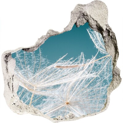 Samolepící díra nálepka Květinové sny za zdí