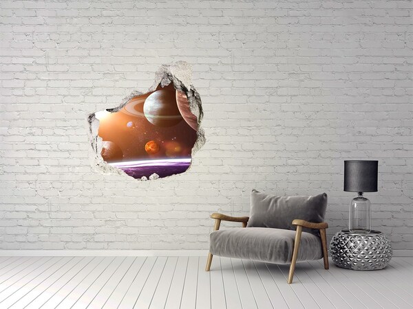 Foto fotografie díra na zeď Vesmírné dobrodružství