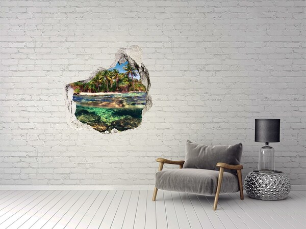 Nálepka fototapeta 3D na zeď Tropická pláž