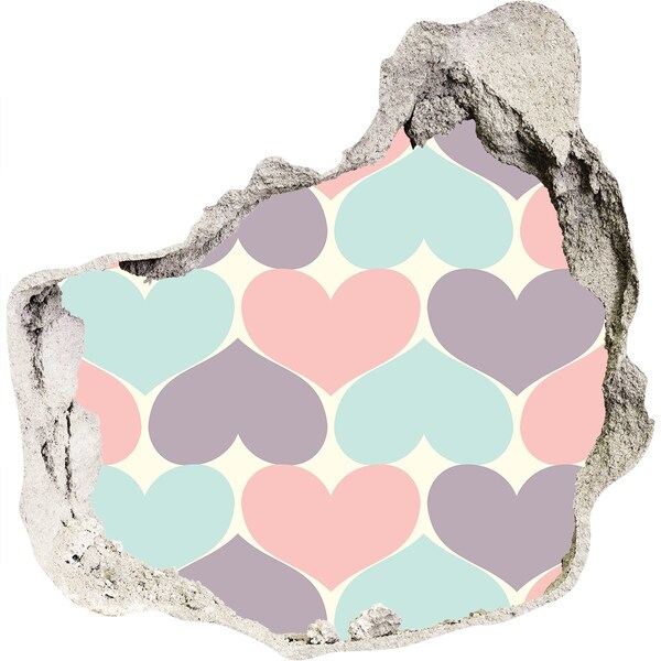 Fotoobraz díra na stěnu Srdce v betonu