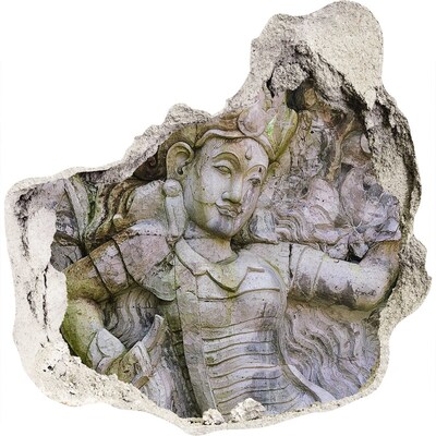 Fototapeta díra na zeď 3D Kamenná socha