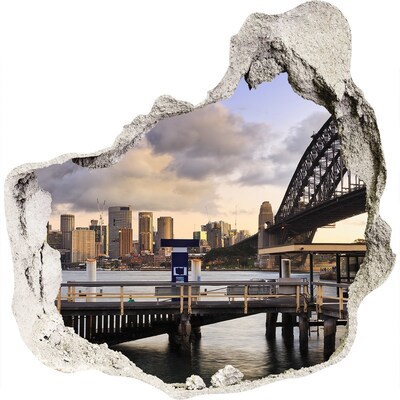 Fototapeta díra na zeď 3D Pohled na Sydney