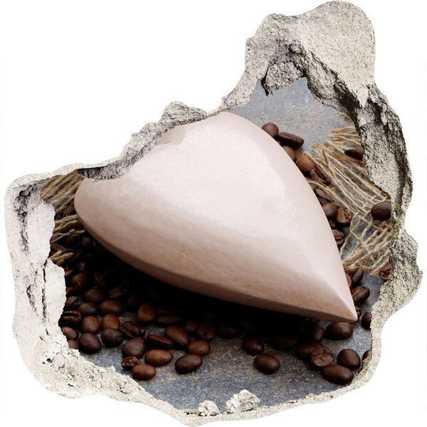 Samolepící nálepka beton Kávová oáza v ruinách