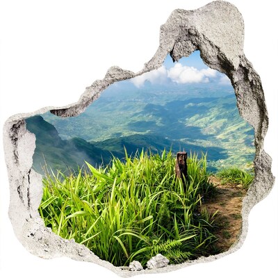 Nálepka fototapeta 3D na zeď Stezka na vrcholku