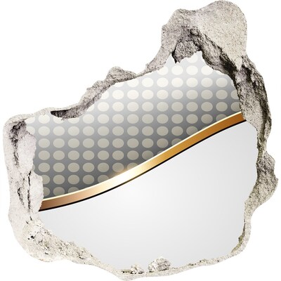 Nálepka 3D díra na zeď Rozbitá zrcadlová stěna