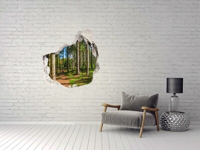 Fotoobraz díra na stěnu Panorama les