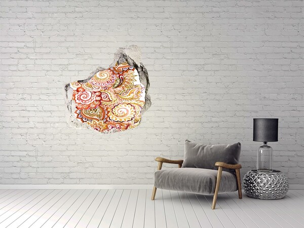 Díra 3D foto tapeta nálepka Ornamenty
