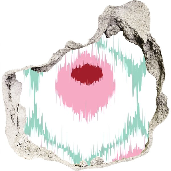 Fototapeta díra na zeď Zvuková iluze v betonu