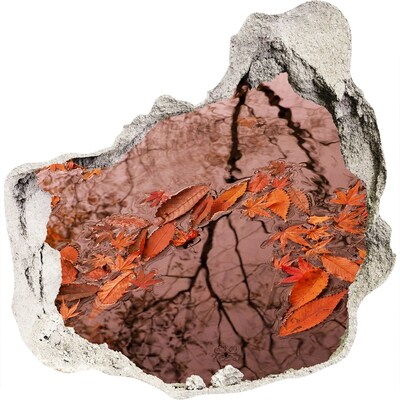 Fototapeta díra na zeď 3D Podzimní vodní hladina