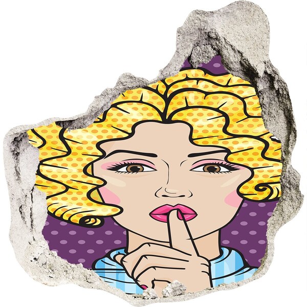 Fototapeta díra na zeď Žena s tajemným úsměvem