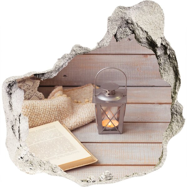 Fototapeta díra na zeď 3D Útulný koutek s lucernou