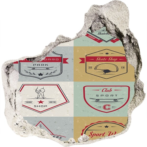 Fototapeta díra na zeď 3D Skatepark ve městě