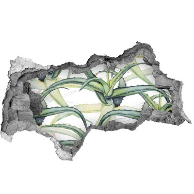 Fototapeta díra na zeď 3D Zelená oáza v betonu