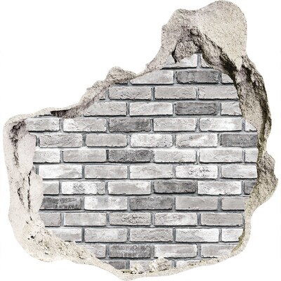 Nálepka fototapeta 3D na zeď Zničená cihlová zeď