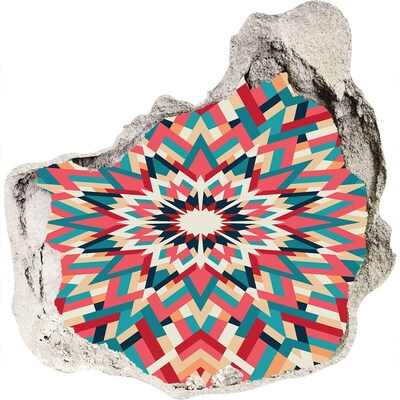 Nálepka fototapeta 3D výhled Geometrie v díře