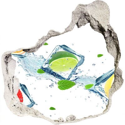 Fototapeta díra na zeď Osvěžující koktejl v letním prostředí