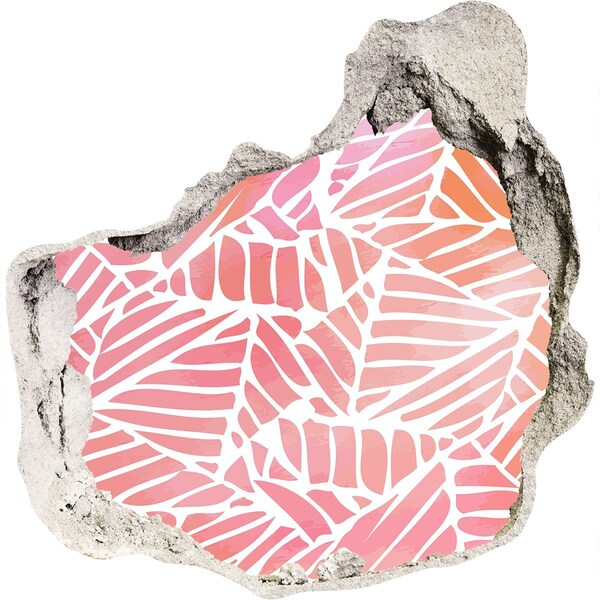 Samolepící díra na stěnu Vzor tropických listů