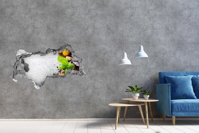 Nálepka 3D díra samolepící Kuchyňské inspirace zpoza zdi