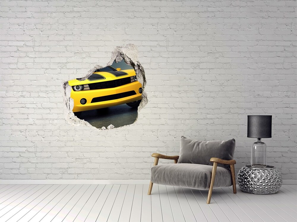 Díra 3D fototapeta nálepka Sportovní auto