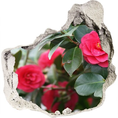 Samolepící díra na stěnu Květinová zahrada z betonu