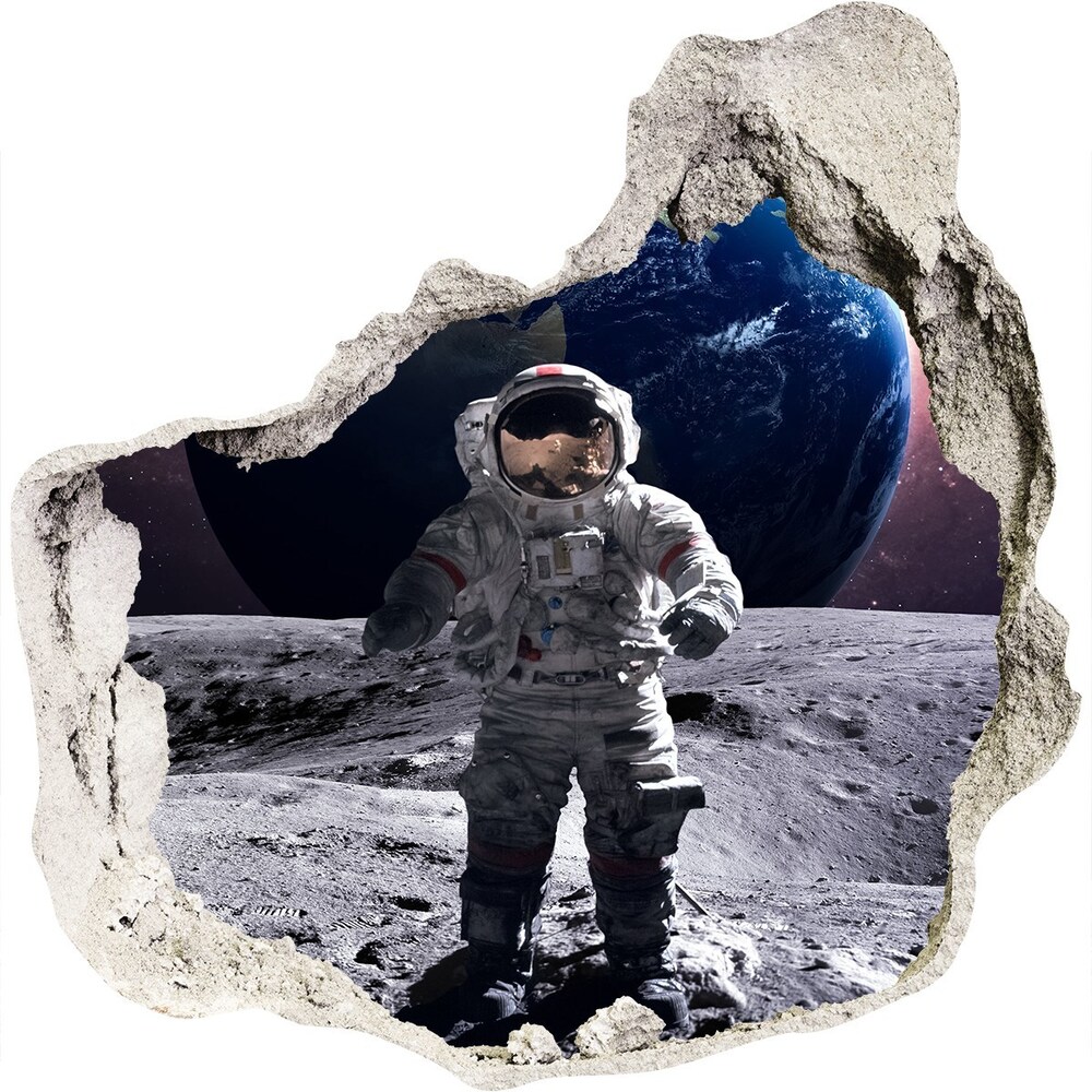 Foto fotografie díra na zeď Astronaut