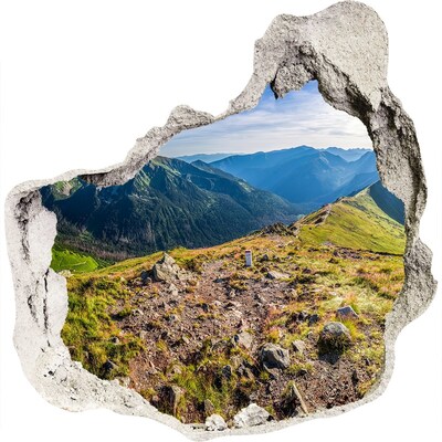 Samolepící díra na stěnu Horské panorama