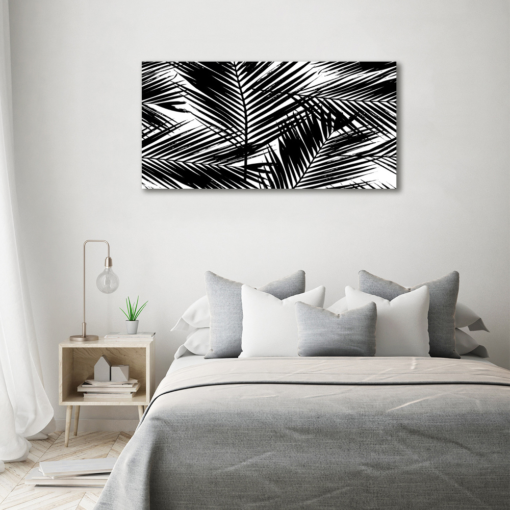 Moderní foto-obraz akryl na stěnu Listí palmy