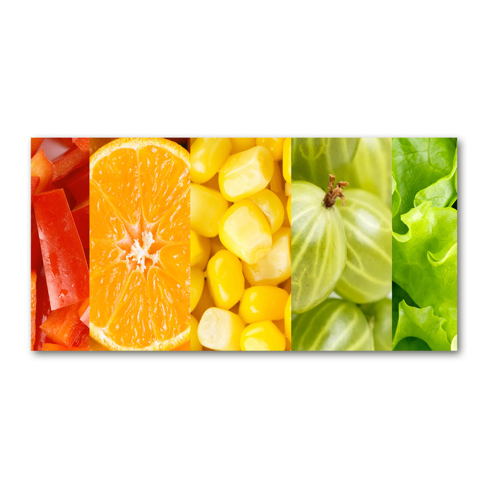 Foto obraz akrylový Ovoce a zelenina