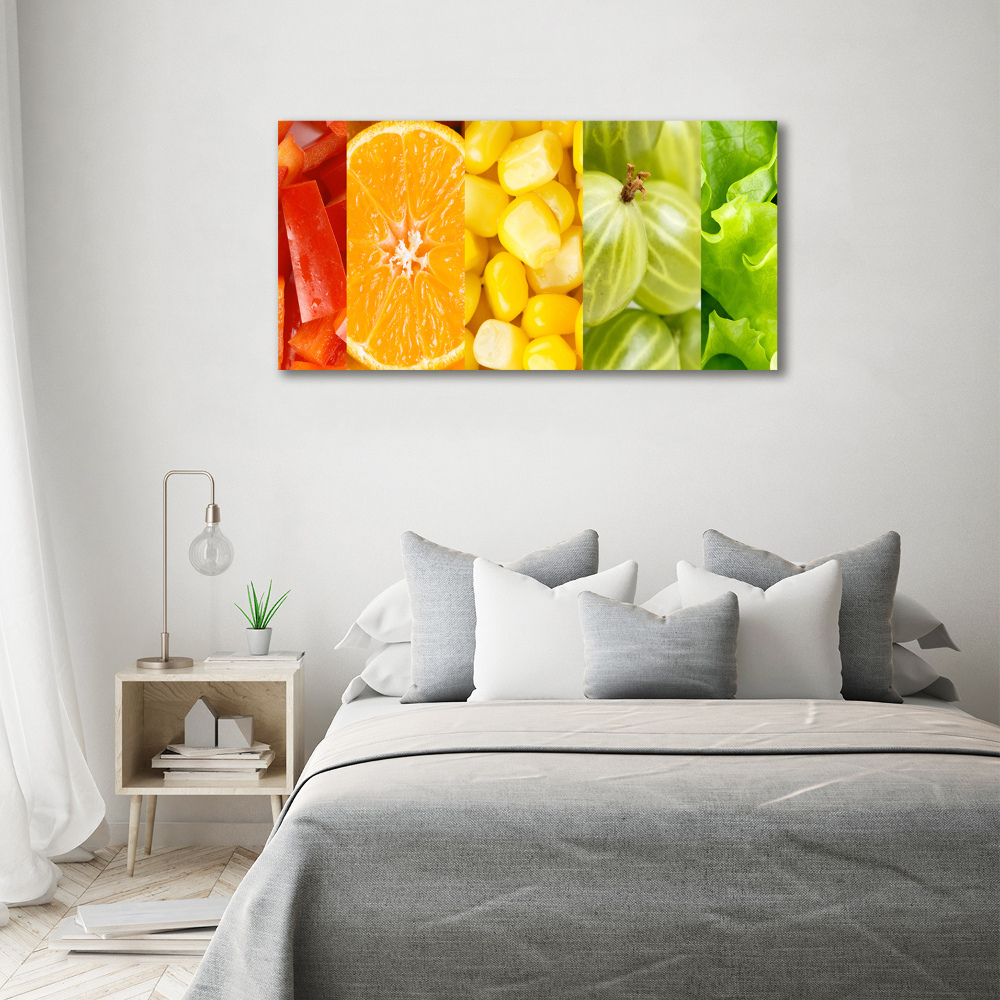 Foto obraz akrylový Ovoce a zelenina