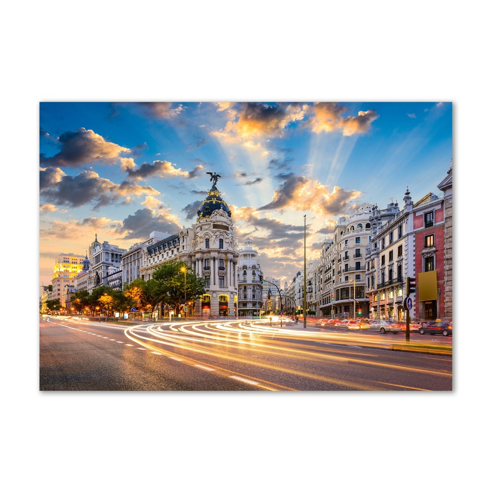 Moderní akrylový fotoobraz Madrit Španělsko