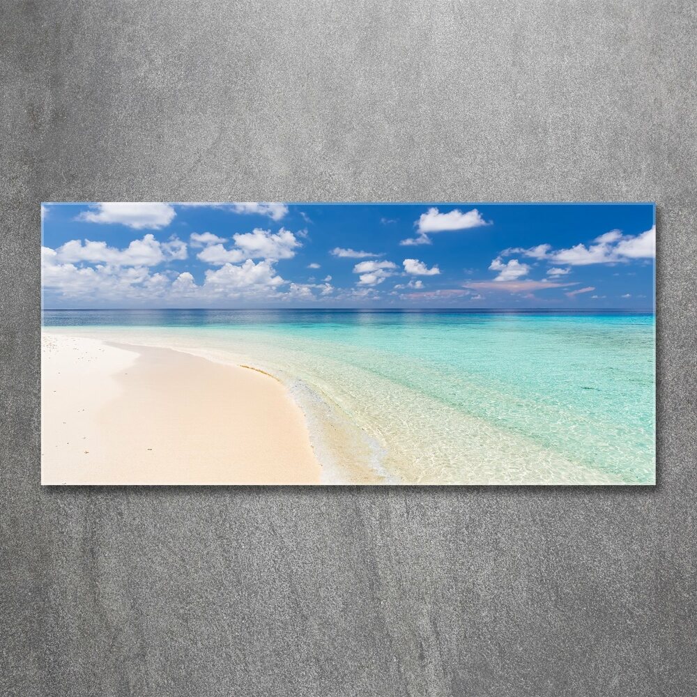 Foto obraz akrylový Pláž na Maledivách