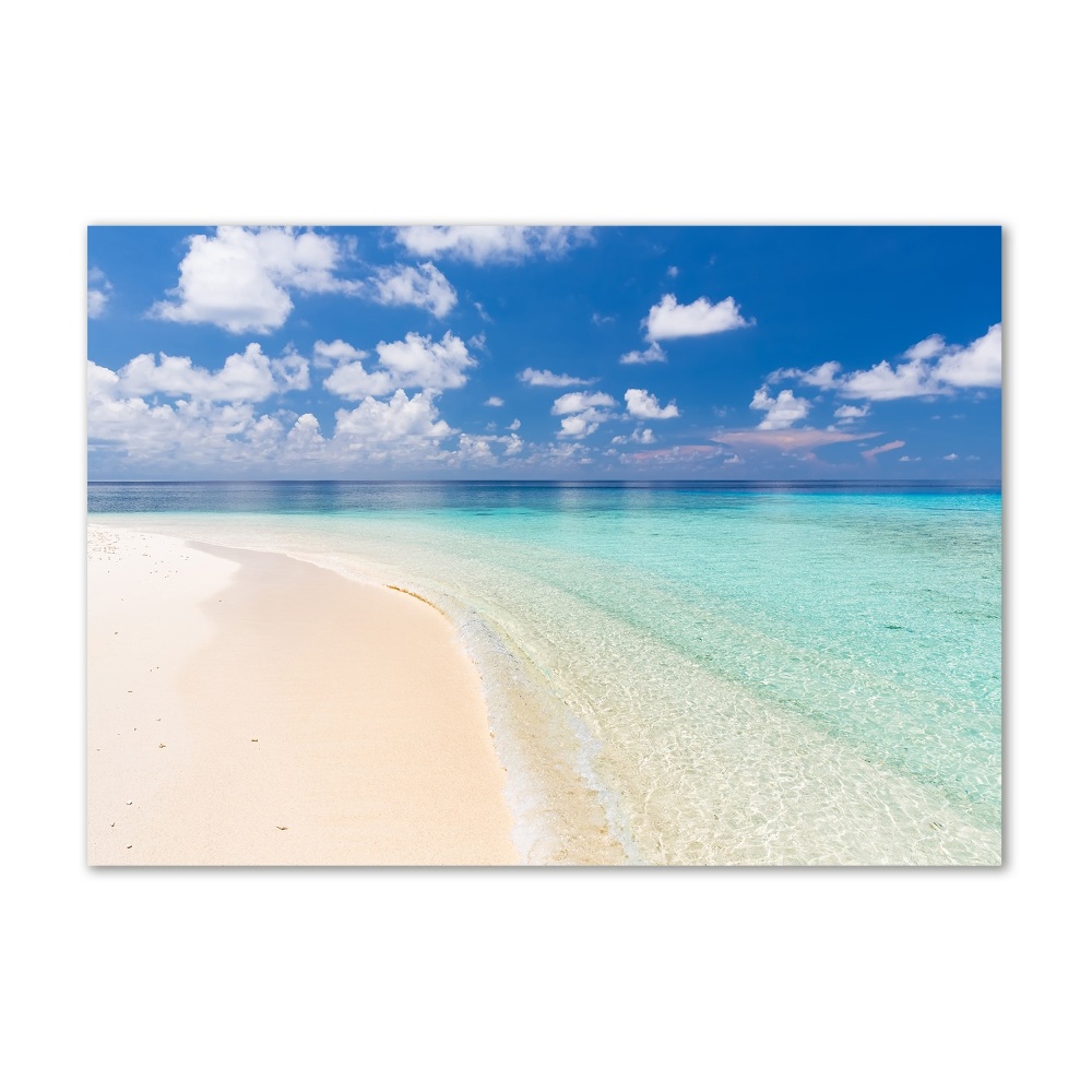 Foto obraz akrylový Pláž na Maledivách