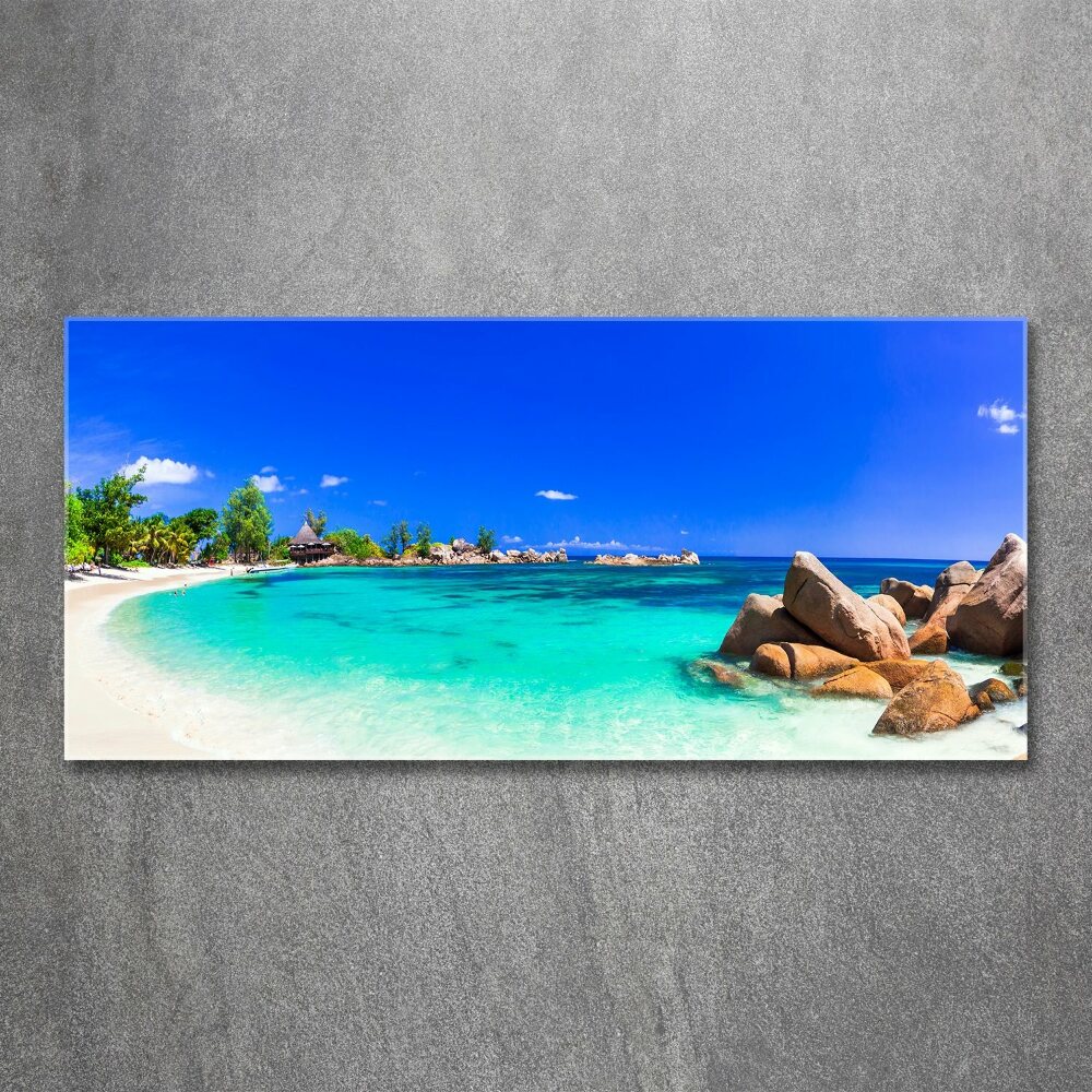 Foto obraz akrylový do obýváku Pláž Seychely