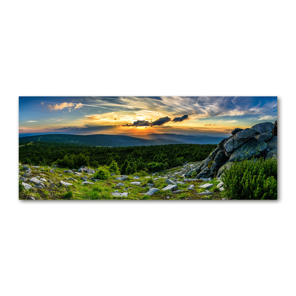 Foto obraz akrylový do obýváku Horské panorama