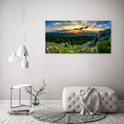 Foto obraz akrylový do obýváku Horské panorama