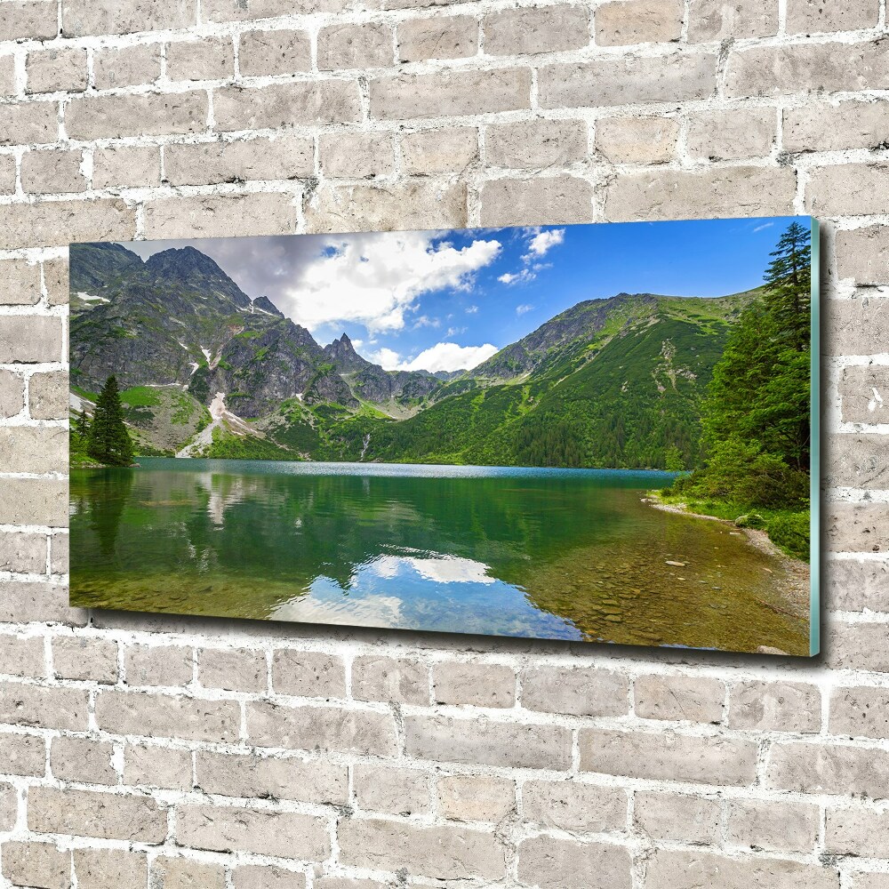 Foto obraz akryl do obýváku Mořské oko Tatry